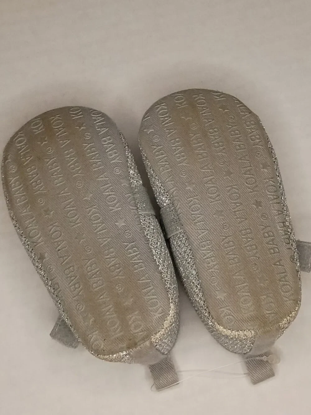 KoalaBaby Girls Shoes Size 3 | Silver Glitter Mary Janes